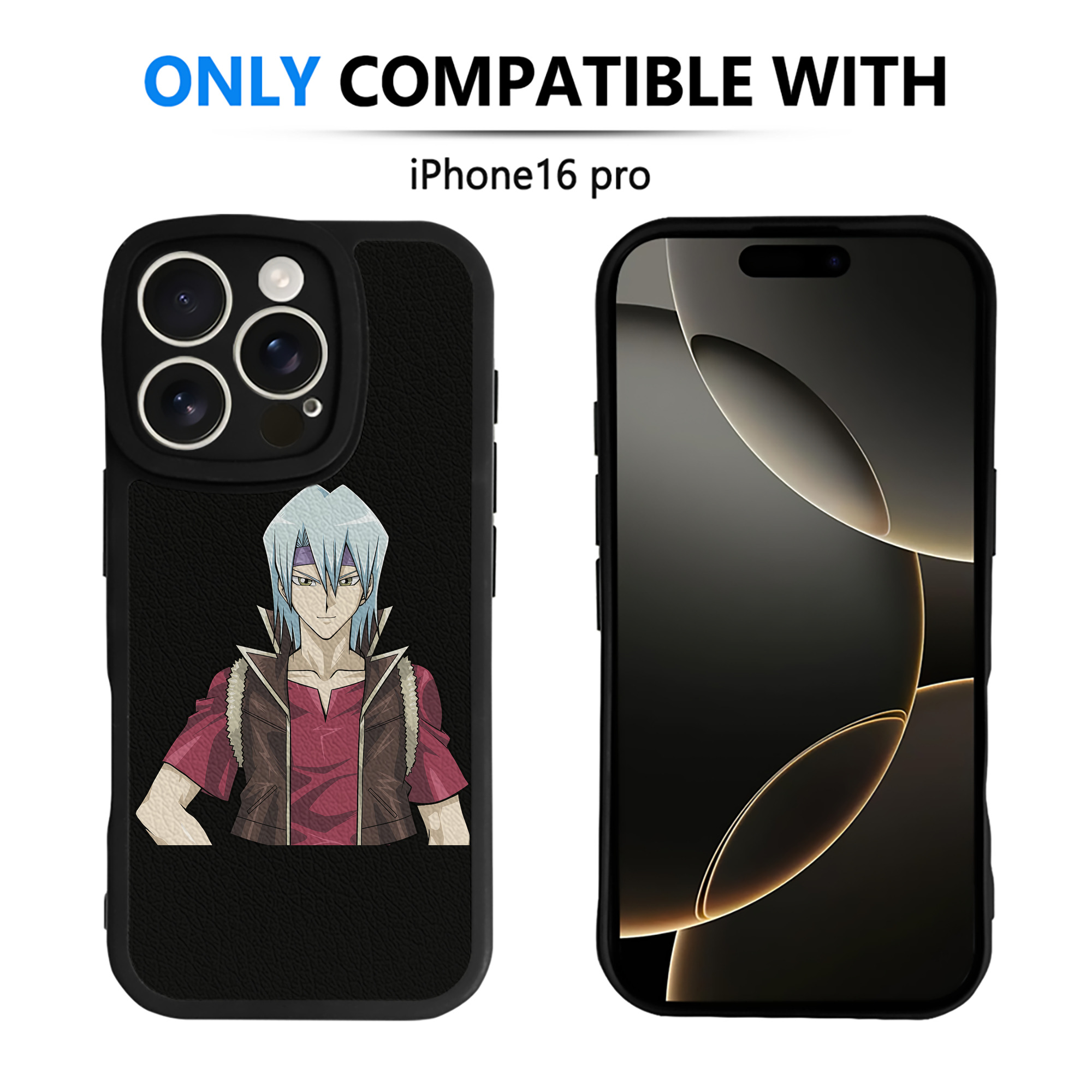 （画像用） 遊☆戯☆王 Yu-Gi-Oh! 【iPhone 16シリーズ対応】シリコンスマホケース（レザー調） 材質：シリコン
